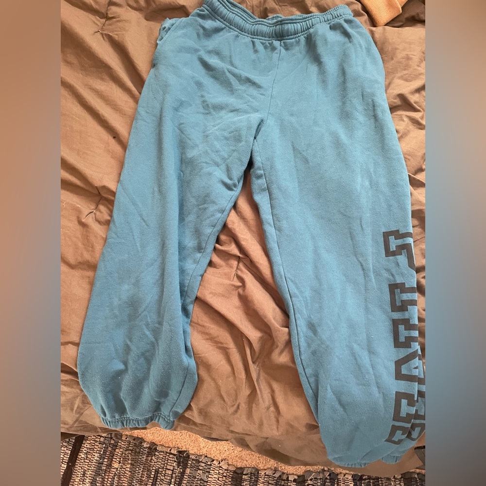 Blue sweatpants